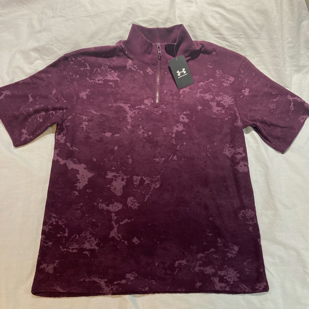 Men’s Under Armour Journey Terry Jacquard 1/4 zip shirt! Size medium, NWT! $85!
